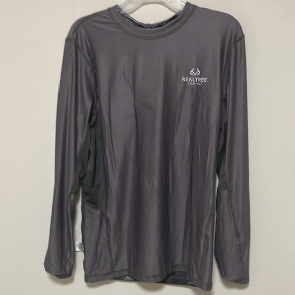 #2 Real Tree Fishing Men’s Reversible Long Sleeve Performance Fishing Tee- Small - Picture 3 of 5
